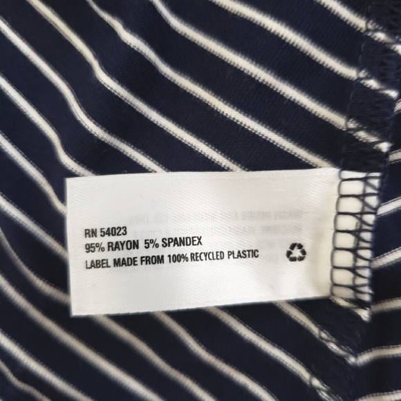 GAP Foldover Navy and White Striped Skirt Women's XL NWT - Picture 6 of 7